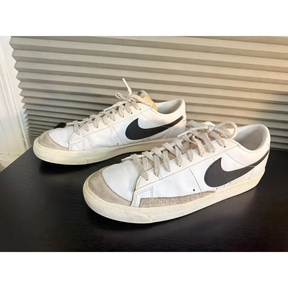 Nike Blazer Low ’77 Vintage White Black Sneakers Men’s Size 13 Classic Sneakers